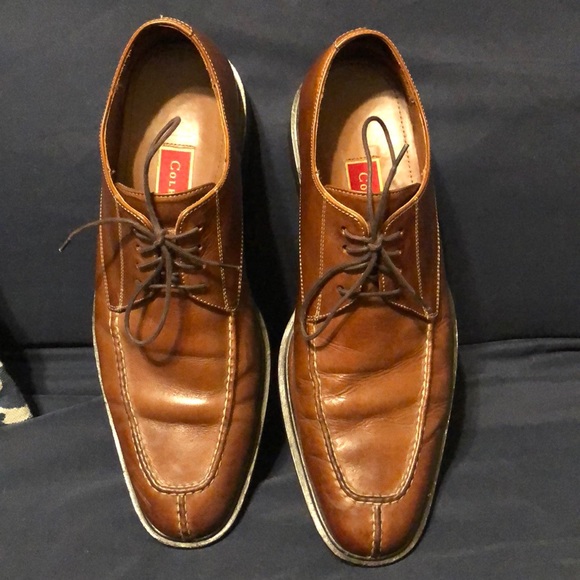 Cole Haan Split Toe Lace Dress Shoes 9 1/2M Tan - Picture 4 of 8